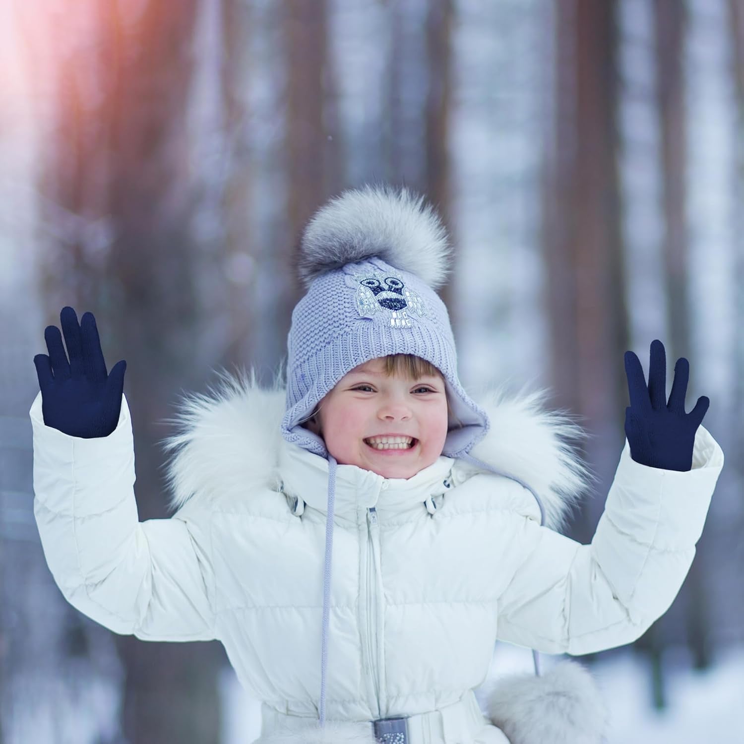 12 Pairs Kid'S Winter Magic Gloves Children Stretchy Warm Magic Gloves Boys or Girls Knit Gloves for 6-12 Years