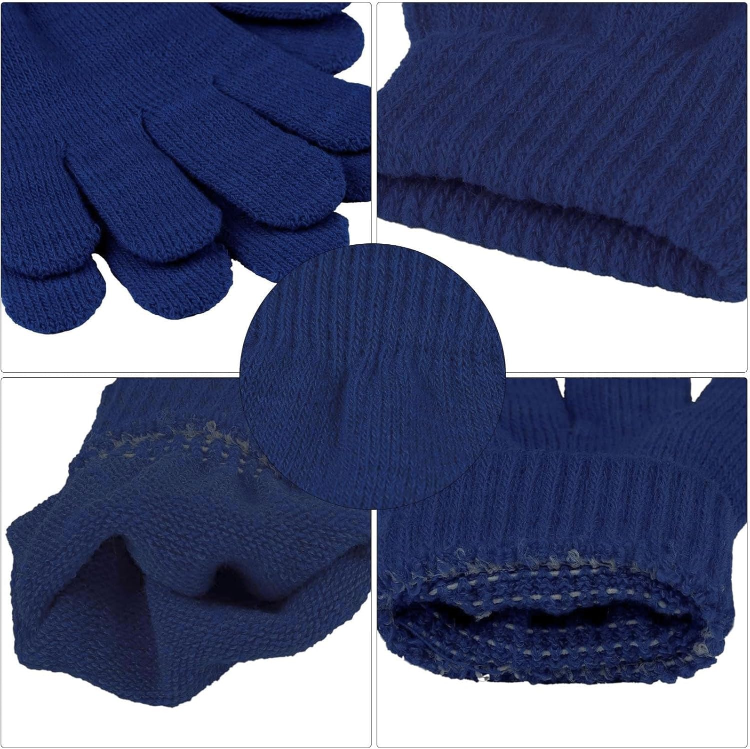 12 Pairs Kid'S Winter Magic Gloves Children Stretchy Warm Magic Gloves Boys or Girls Knit Gloves for 6-12 Years