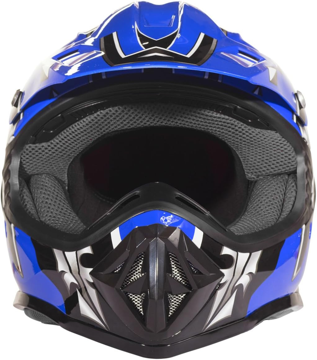 Typhoon Youth Kids Offroad Gear Combo Helmet Gloves Goggles DOT Motocross ATV Dirt Bike MX Motorcycle