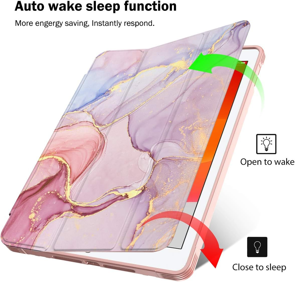 Comptible with Pad 10.2 Case with Pencil Holder 2021& 2019 & 2020 Release,Pad 9Th/8Th/7Th Generation Case,Full Body Protective Filio Smart Case Cover with Wake/Sleep Feature