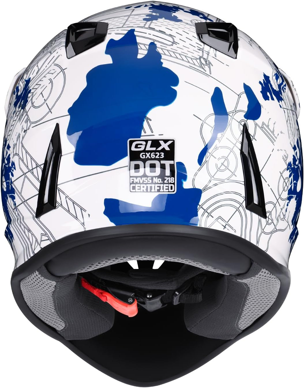 GX623 Youth Atv/Dirt Bike Helmet Combo - Modern, Medium - DOT