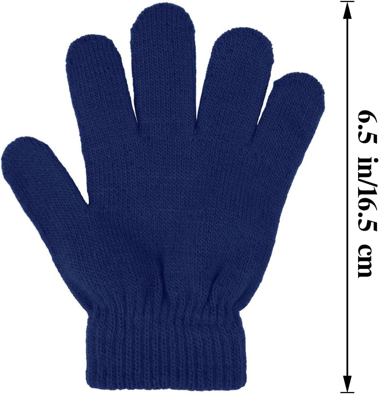 12 Pairs Kid'S Winter Magic Gloves Children Stretchy Warm Magic Gloves Boys or Girls Knit Gloves for 6-12 Years