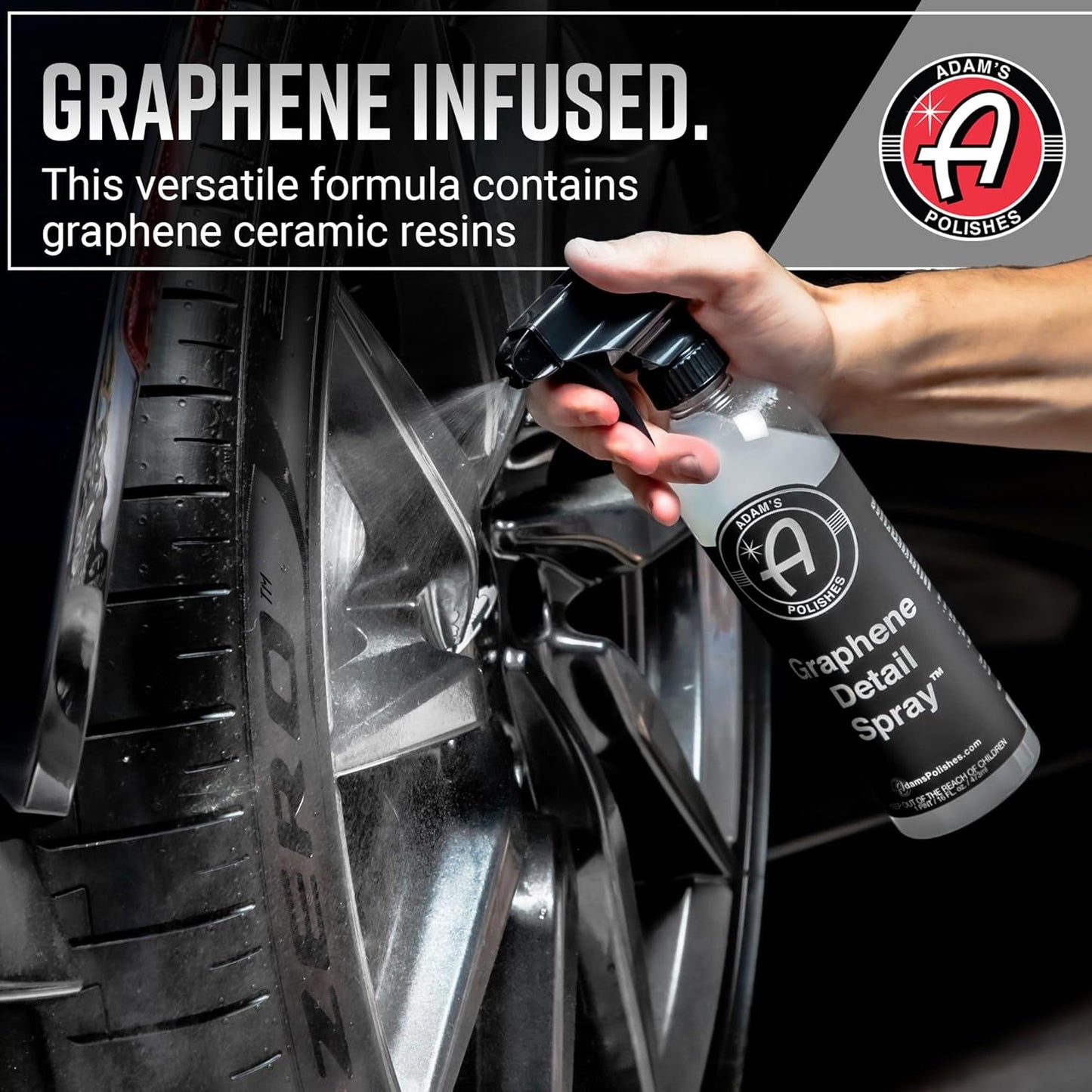 Graphene Detail Spray (16 Fl Oz) - Extend Protection of Waxes, Sealants, & Coatings | Waterless Detailer for Car Detailing | Clay Bar, Drying Aid, Add Ceramic Graphene Protection