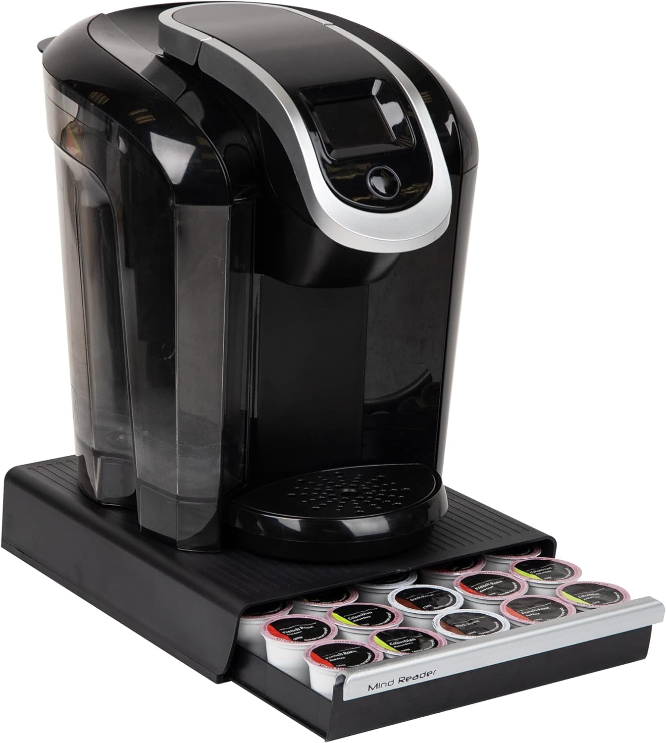 "Coupe" 30 Capacity Coffee Pod Drawer, Black